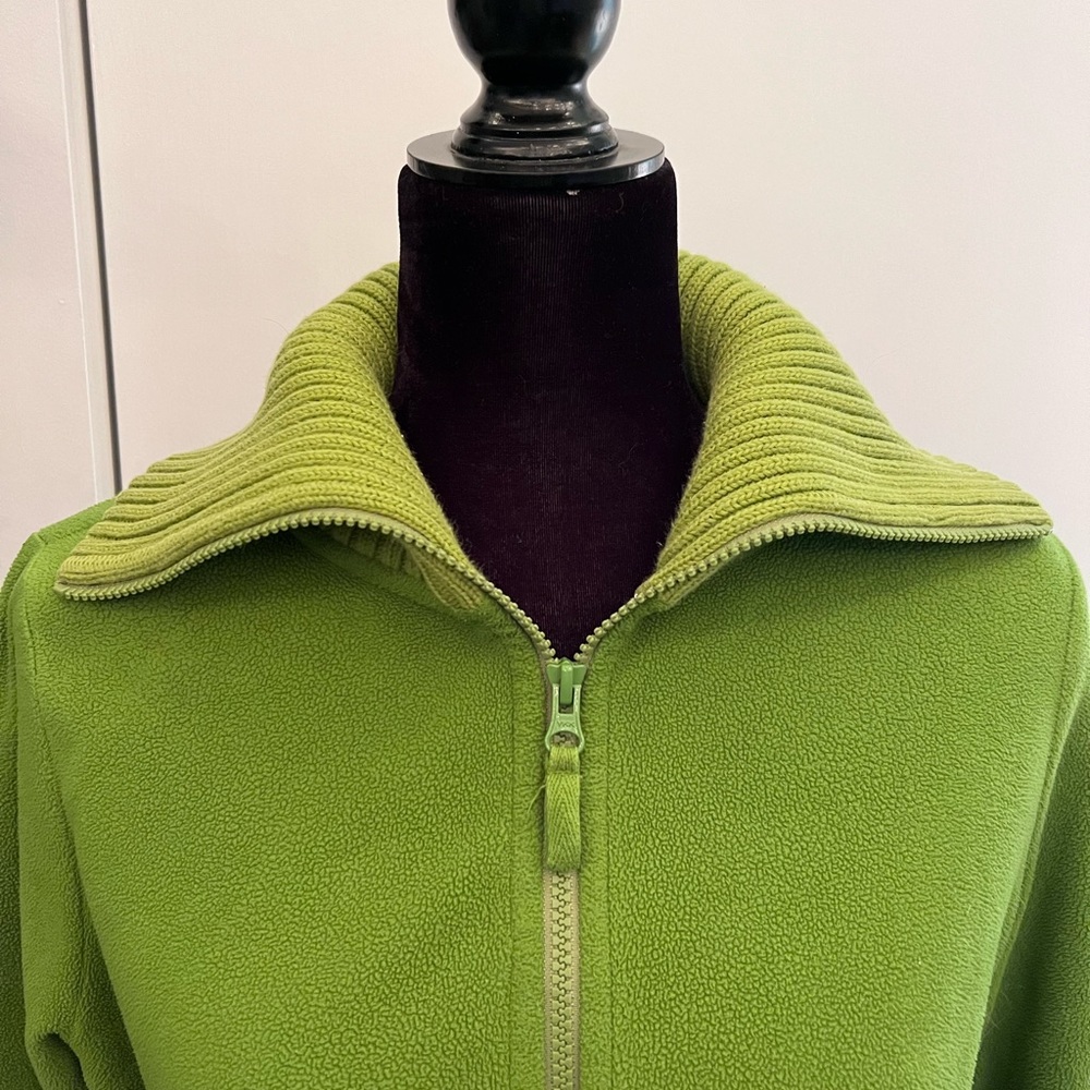 Lands End Pistachio Green Fleece